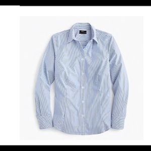 J Crew curvy slim stretch perfect shirt TALL 16